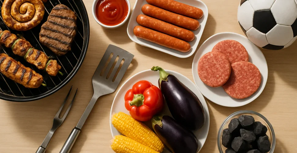 Edeka-Magazin mit Grillwaren-Angeboten für die EM-Saison