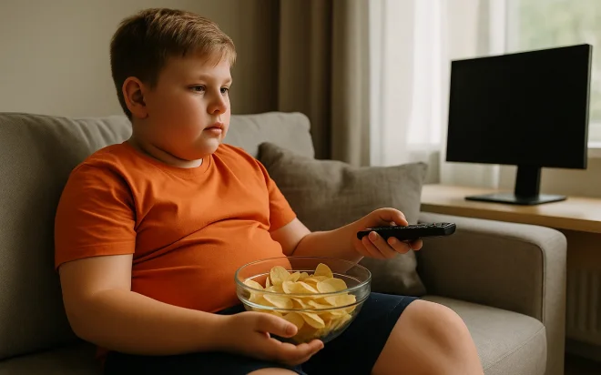 Eltern und Kind bereiten gemeinsam gesundes Essen in der Küche zu