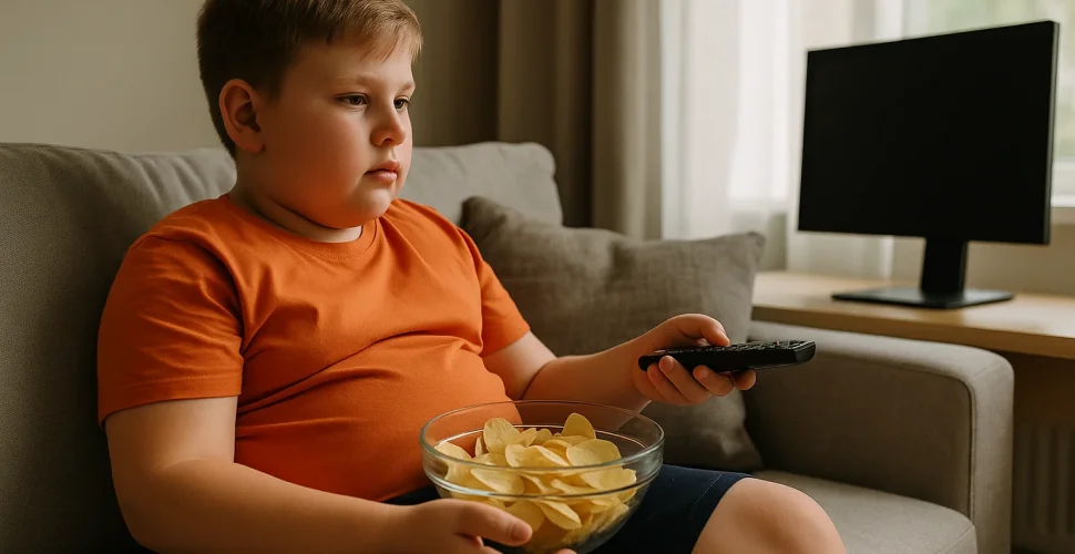 Eltern und Kind bereiten gemeinsam gesundes Essen in der Küche zu